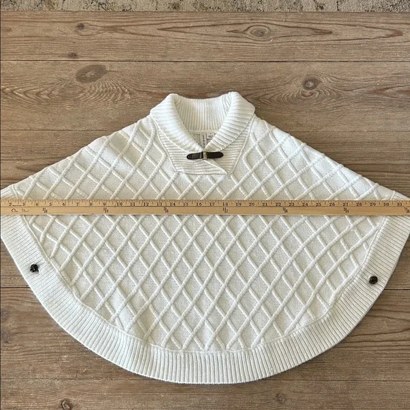 Janie and Jack Ivory Sweater Cape - Picture 6 of 7
